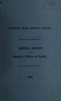 view [Report 1952] / Medical Officer of Health, Holywell U.D.C.