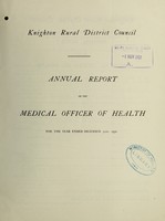 view [Report 1950] / Medical Officer of Health, Knighton R.D.C.