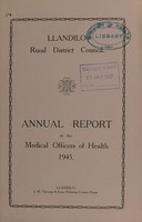 view [Report 1945] / Medical Officer of Health, Llandeilo R.D.C.