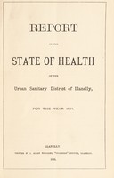 view [Report 1894] / Medical Officer of Health, Llanelli / Llanelly Borough.