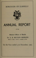 view [Report 1965] / Medical Officer of Health, Llanelli / Llanelly Borough.