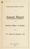 view [Report 1953] / Medical Officer of Health, Llanelli / Llanelly R.D.C.