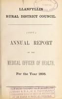 view [Report 1895] / Medical Officer of Health, Llanfillin / Llanfyllin R.D.C.