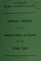 view [Report 1937] / Medical Officer of Health, Llanfillin / Llanfyllin R.D.C.