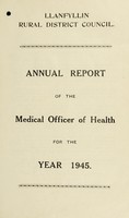 view [Report 1945] / Medical Officer of Health, Llanfillin / Llanfyllin R.D.C.