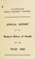 view [Report 1950] / Medical Officer of Health, Llanfillin / Llanfyllin R.D.C.