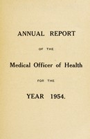 view [Report 1954] / Medical Officer of Health, Llanfillin / Llanfyllin R.D.C.
