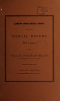 view [Report 1951] / Medical Officer of Health, Llangefni U.D.C.