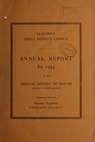 view [Report 1955] / Medical Officer of Health, Llangefni U.D.C.