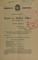 view [Report 1937] / Medical Officer of Health, Llanidloes Borough.