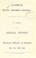 view [Report 1925] / Medical Officer of Health, Llansilin R.D.C.