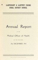 view [Report 1951] / Medical Officer of Health, Llantrisant & Llantwit Fardre R.D.C.
