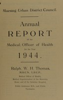 view [Report 1944] / Medical Officer of Health, Maesteg U.D.C.