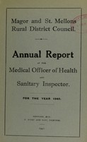 view [Report 1940] / Medical Officer of Health, Magor & St Mellons R.D.C.