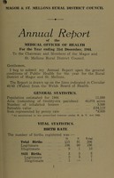 view [Report 1944] / Medical Officer of Health, Magor & St Mellons R.D.C.