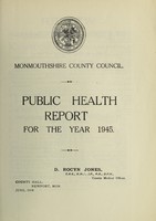view [Report 1945] / Medical Officer of Health, Monmouthshire County Council.