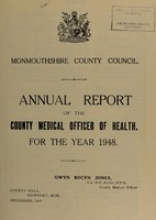 view [Report 1948] / Medical Officer of Health, Monmouthshire County Council.