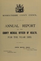 view [Report 1953] / Medical Officer of Health, Monmouthshire County Council.