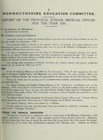 view [Report 1958] / School Health Service, Monmouthshire County Council.