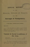 view [Report 1925] / Medical Officer of Health, Montgomery Borough.