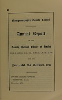 view [Report 1949] / Medical Officer of Health, Montgomeryshire County Council.
