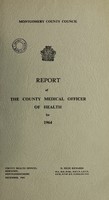 view [Report 1964] / Medical Officer of Health, Montgomeryshire County Council.