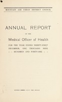 view [Report 1941] / Medical Officer of Health, Mountain Ash U.D.C.