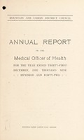 view [Report 1942] / Medical Officer of Health, Mountain Ash U.D.C.