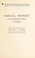 view [Report 1947] / Medical Officer of Health, Mountain Ash U.D.C.