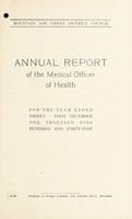 view [Report 1949] / Medical Officer of Health, Mountain Ash U.D.C.