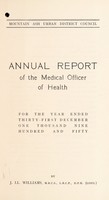 view [Report 1950] / Medical Officer of Health, Mountain Ash U.D.C.