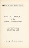 view [Report 1953] / Medical Officer of Health, Mountain Ash U.D.C.