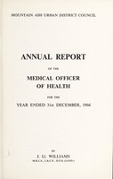 view [Report 1966] / Medical Officer of Health, Mountain Ash U.D.C.