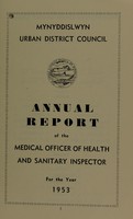 view [Report 1953] / Medical Officer of Health, Mynyddislwyn U.D.C.