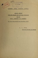 view [Report 1943] / Medical Officer of Health, Narberth R.D.C.