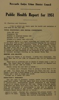 view [Report 1951] / Medical Officer of Health, Newcastle Emlyn U.D.C.