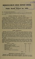 view [Report 1953] / Medical Officer of Health, Newcastle Emlyn U.D.C.