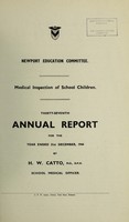 view [Report 1944] / School Medical Officer of Health, Newport (Gwent) County Borough.