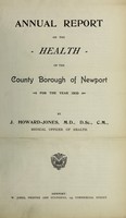 view [Report 1903] / Medical Officer of Health, Newport (Gwent) County Borough.