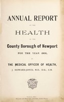 view [Report 1905] / Medical Officer of Health, Newport (Gwent) County Borough.