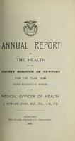 view [Report 1930] / Medical Officer of Health, Newport (Gwent) County Borough.