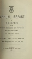 view [Report 1931] / Medical Officer of Health, Newport (Gwent) County Borough.
