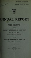 view [Report 1945] / Medical Officer of Health, Newport (Gwent) County Borough.