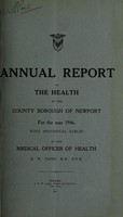 view [Report 1946] / Medical Officer of Health, Newport (Gwent) County Borough.