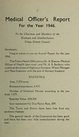 view [Report 1946] / Medical Officer of Health, Newtown & Llanllwchaiarn U.D.C.