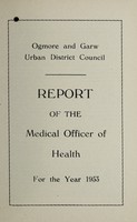 view [Report 1953] / Medical Officer of Health, Ogmore & Garw U.D.C.