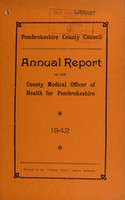 view [Report 1942] / Medical Officer of Health, Pembrokeshire County Council.