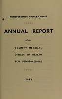 view [Report 1948] / Medical Officer of Health, Pembrokeshire County Council.