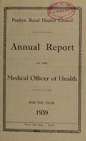 view [Report 1939] / Medical Officer of Health, Penllyn R.D.C.