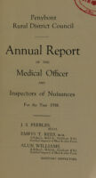 view [Report 1938] / Medical Officer of Health, Penybont R.D.C.